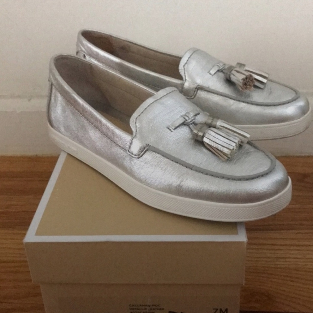 Michael Kors Callahan metallic moccasins